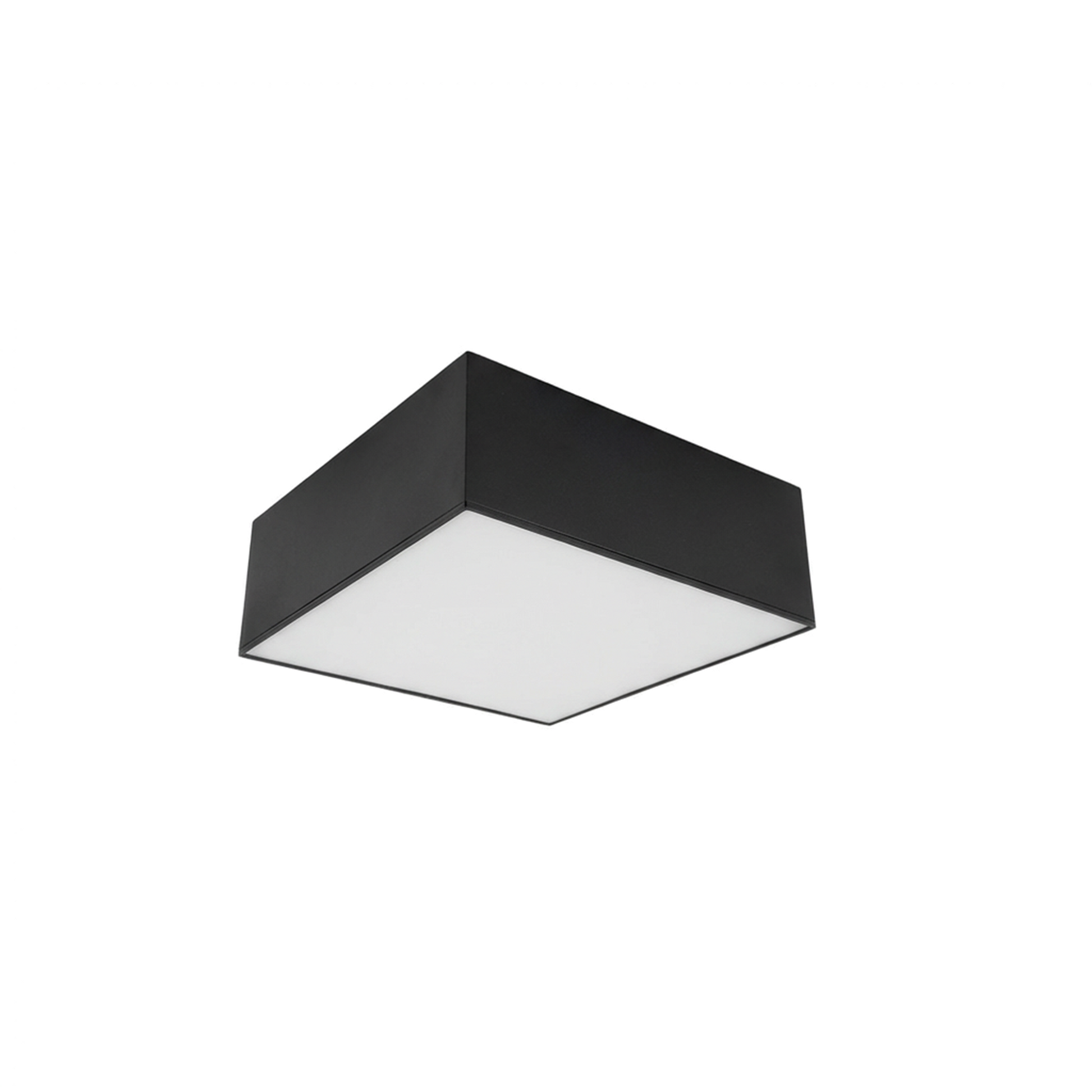 Plafonnier carré gris minimaliste salon – Orphéane