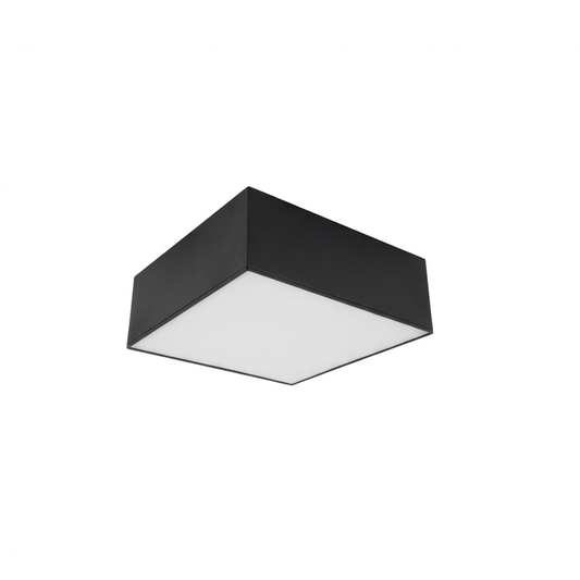 Square gray minimalist ceiling light for living room – Orphéane