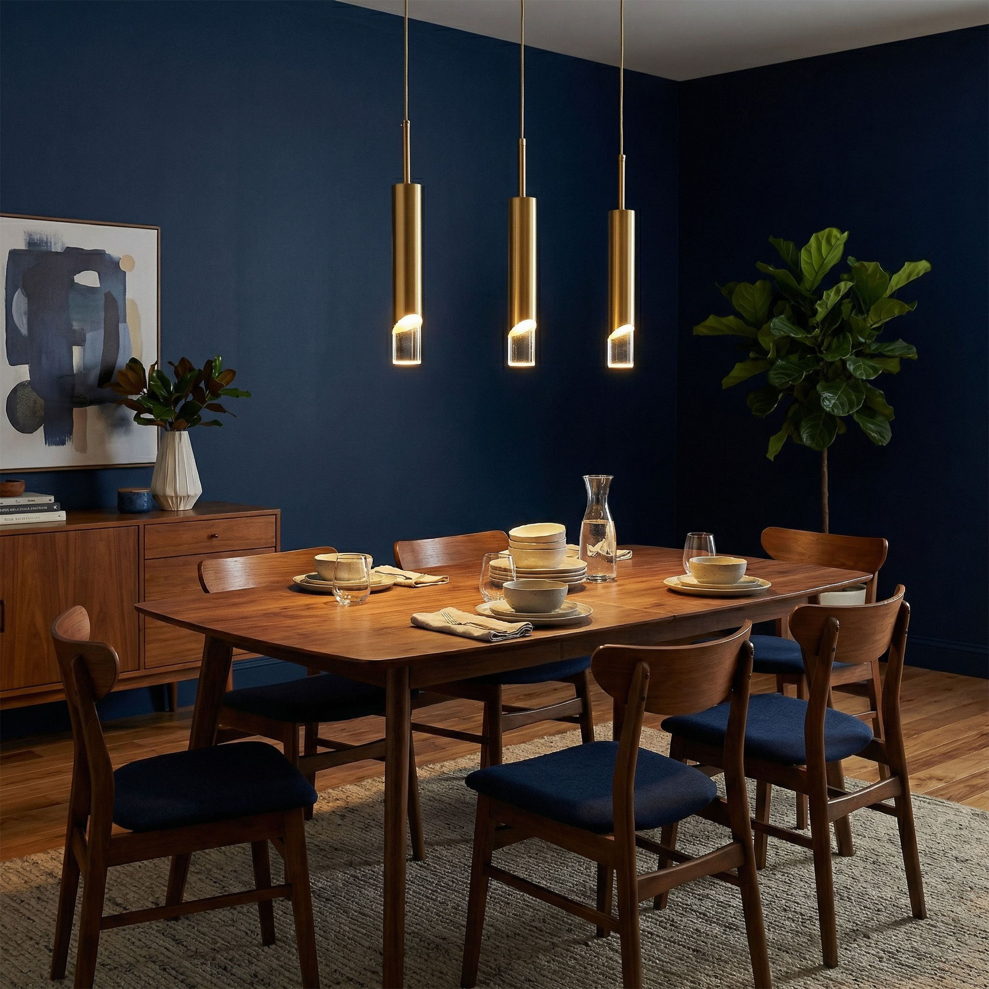 Gouden Aluminium LED Hanglamp Strak Ontwerp – Innicio