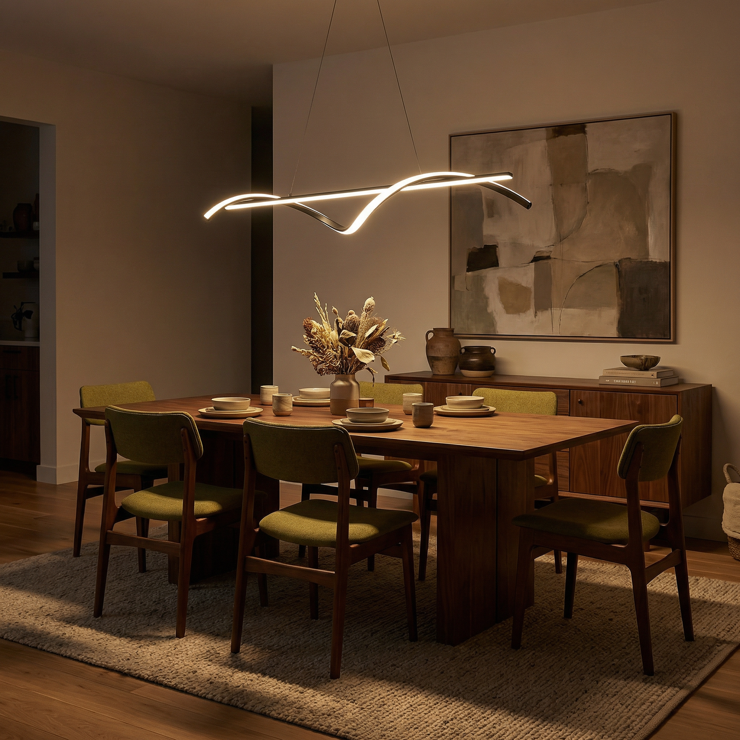 Veelzijdige Eigentijdse Kroonluchter voor Ruime Ruimten – Vélina