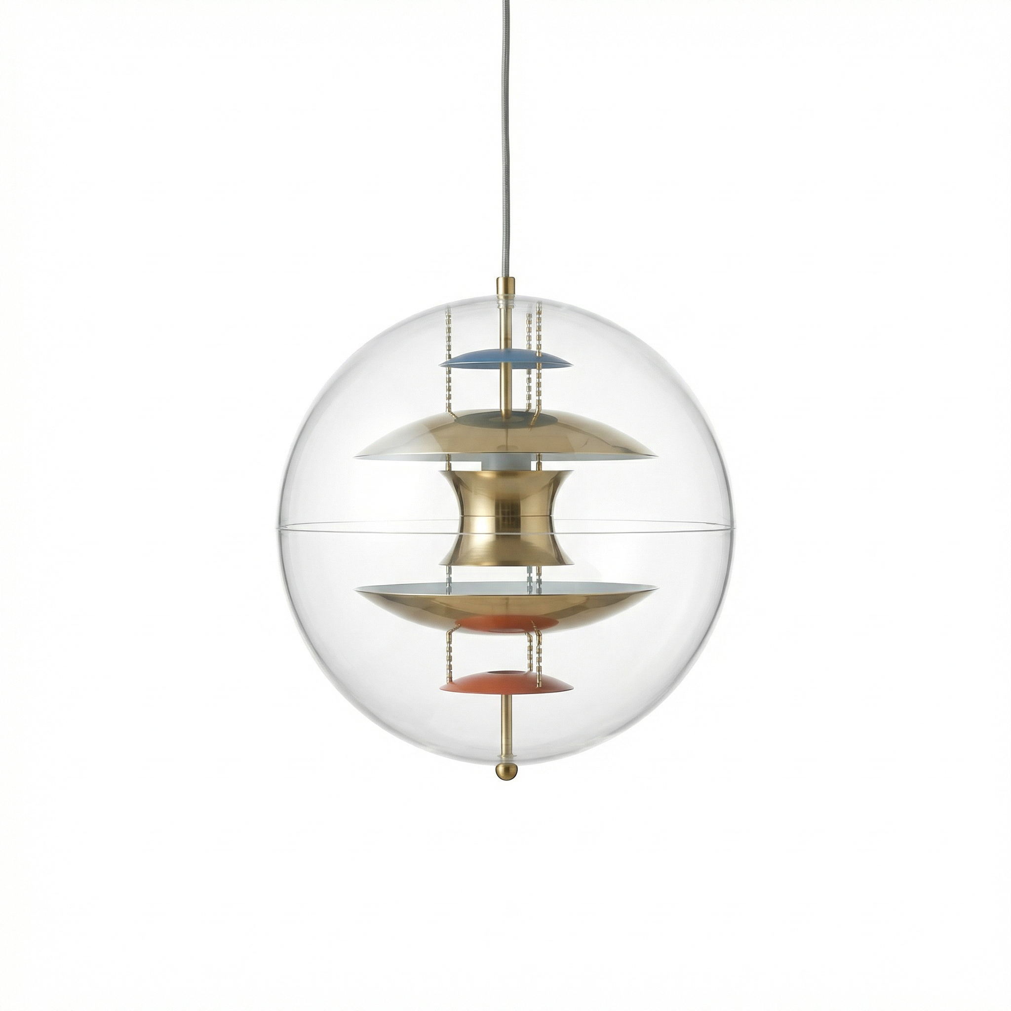 LED Bol Hanglamp Metalen Afwerking Eigentijdse Sfeer – Harmonie Orbitale