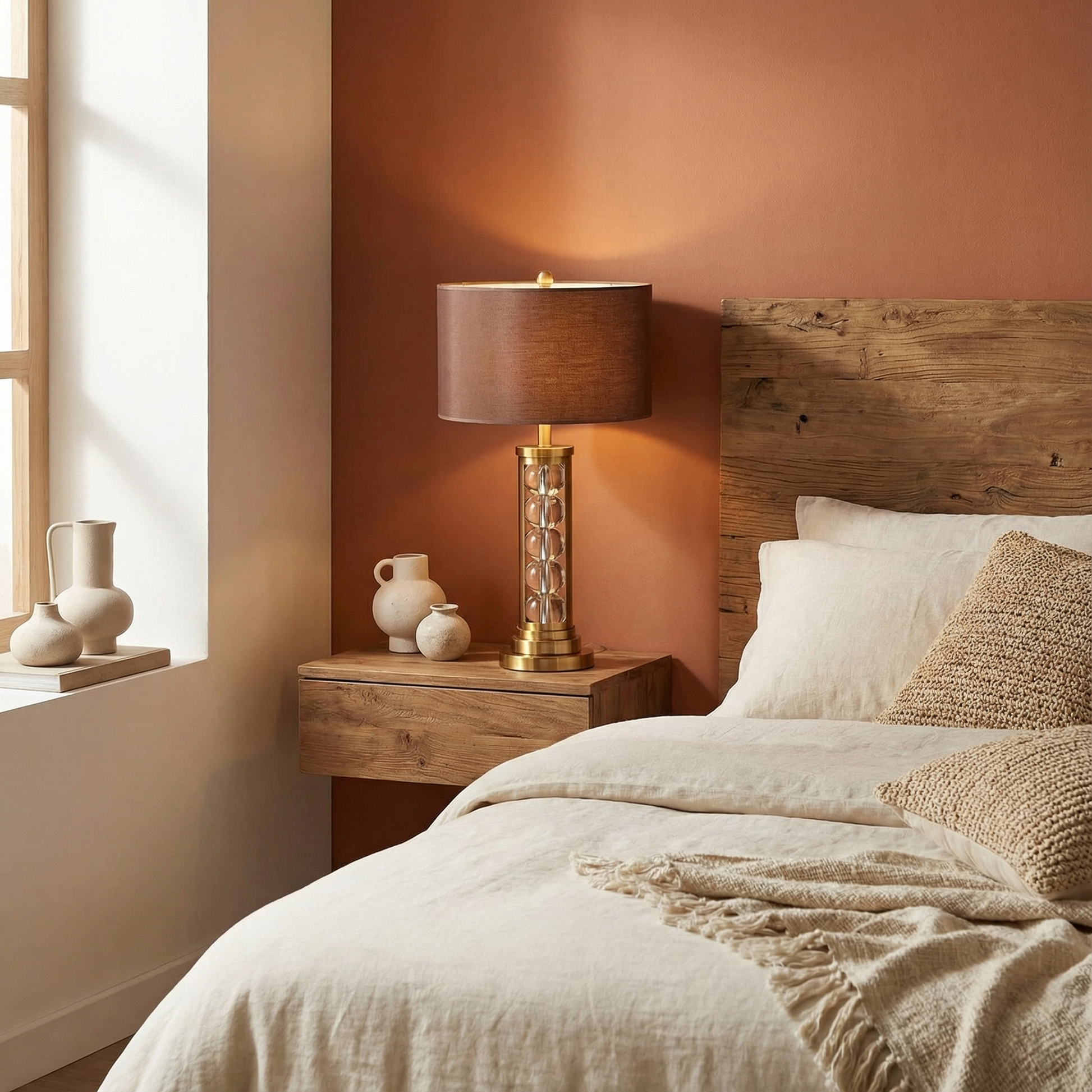 Moderne nachtkastlamp warme en verfijnde sfeer – Saphira