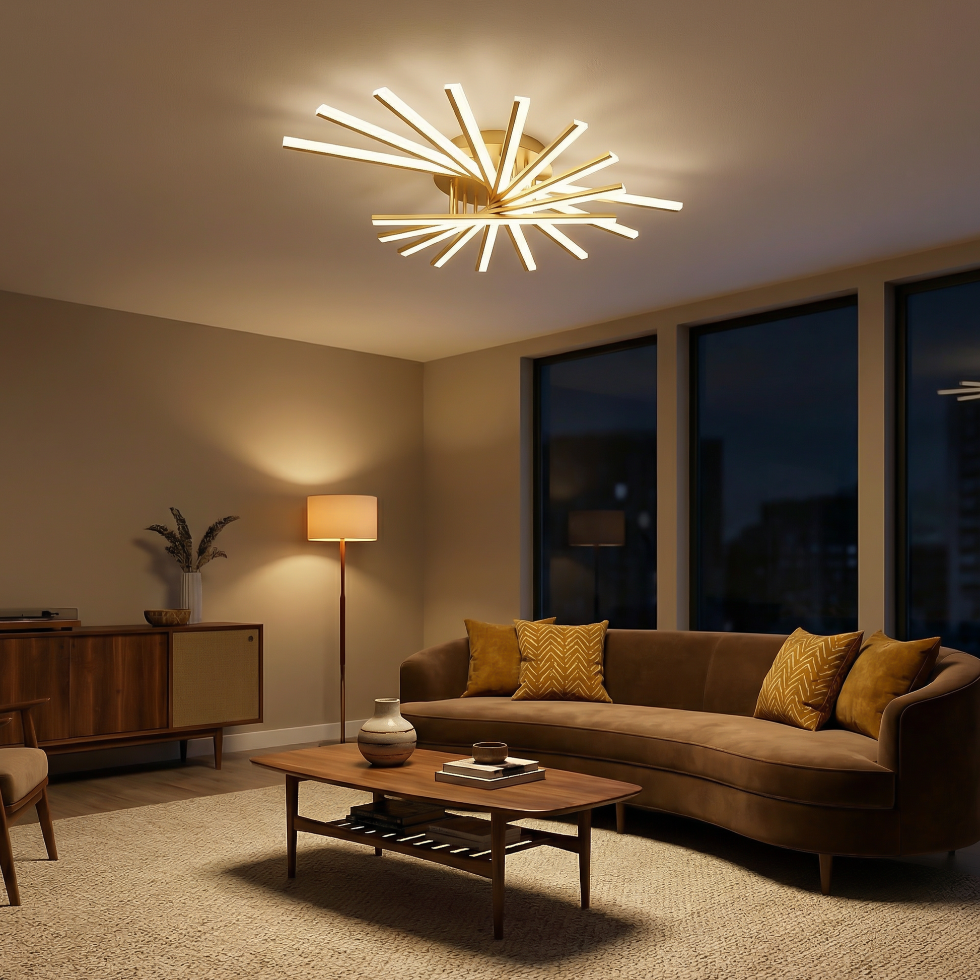 Economische LED plafondlamp eigentijds design multi-tinten – Néo