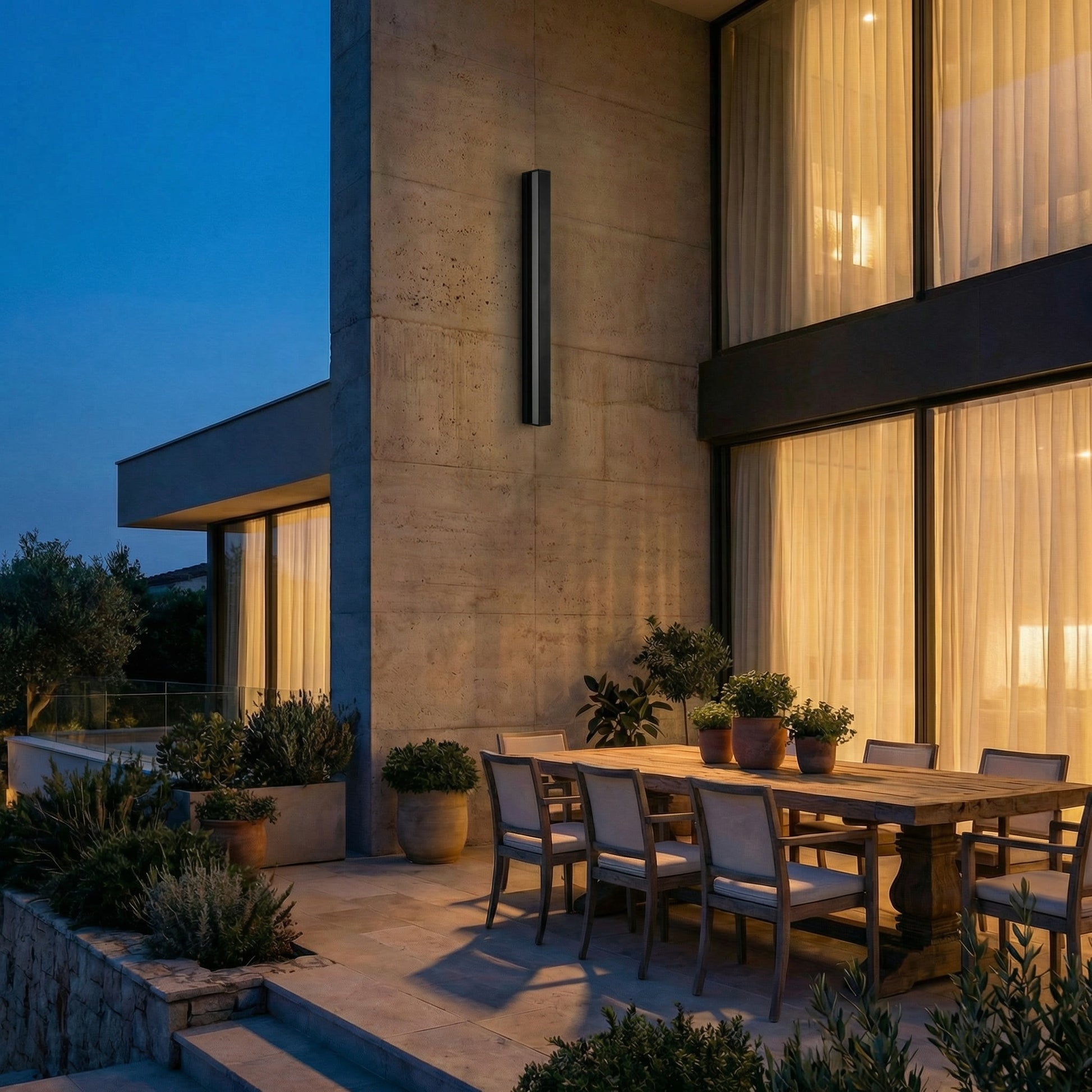 Waterdichte LED wandlamp in aluminium voor buiten – Zalendis