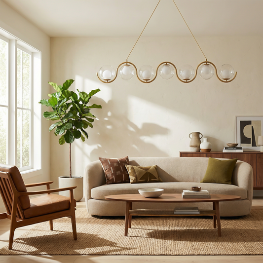 Hanglamp Design Bolvormig Metaal & Glas & Warme Sfeer – Althéa