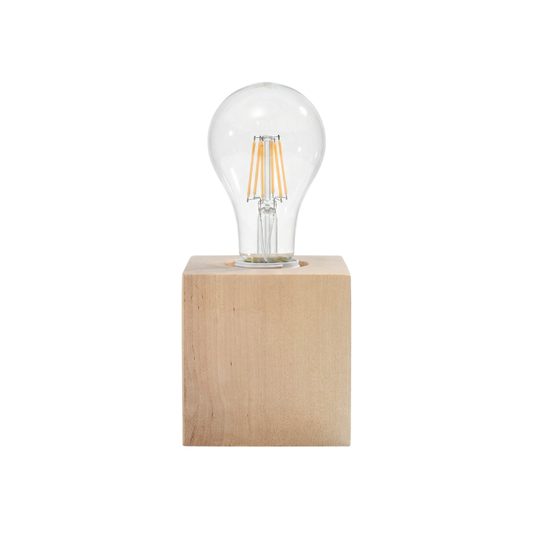 Minimalistische Bureaulamp in Natuurlijk Hout – Modèle Norvian