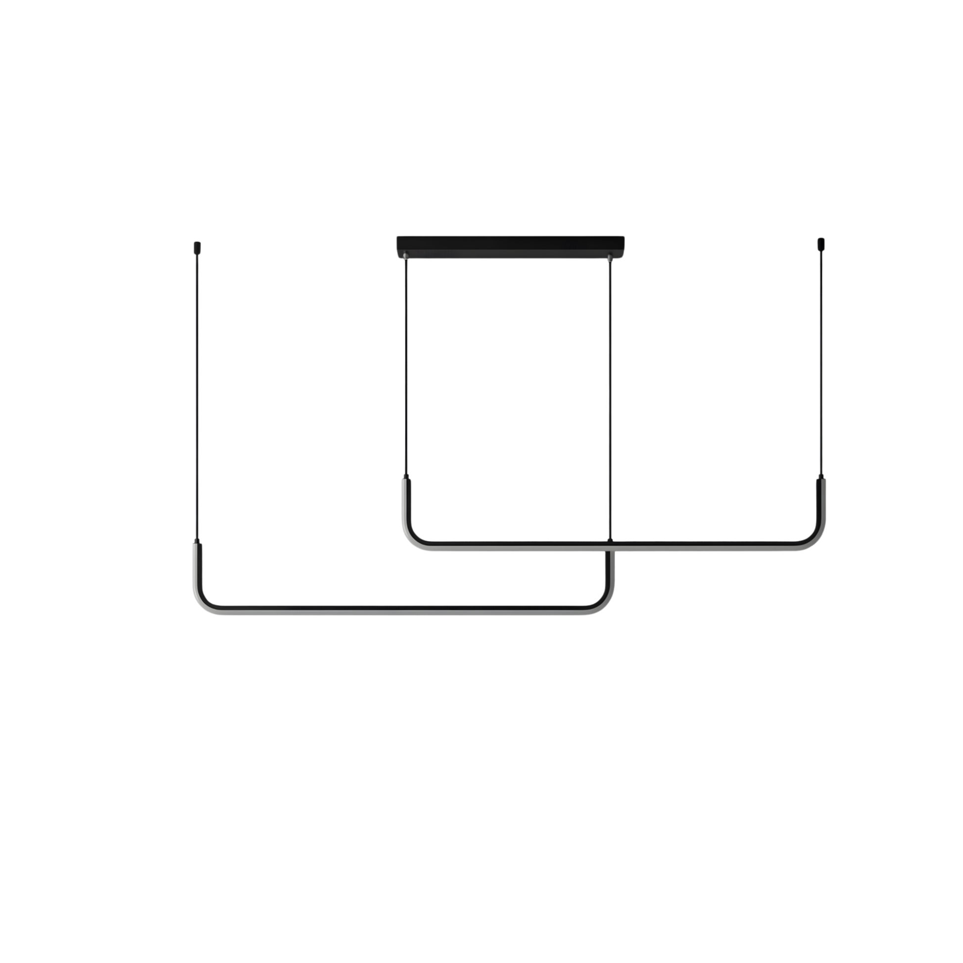 Moderne LED Hanglamp Zwart en Goud voor Woonkamer – Thalion