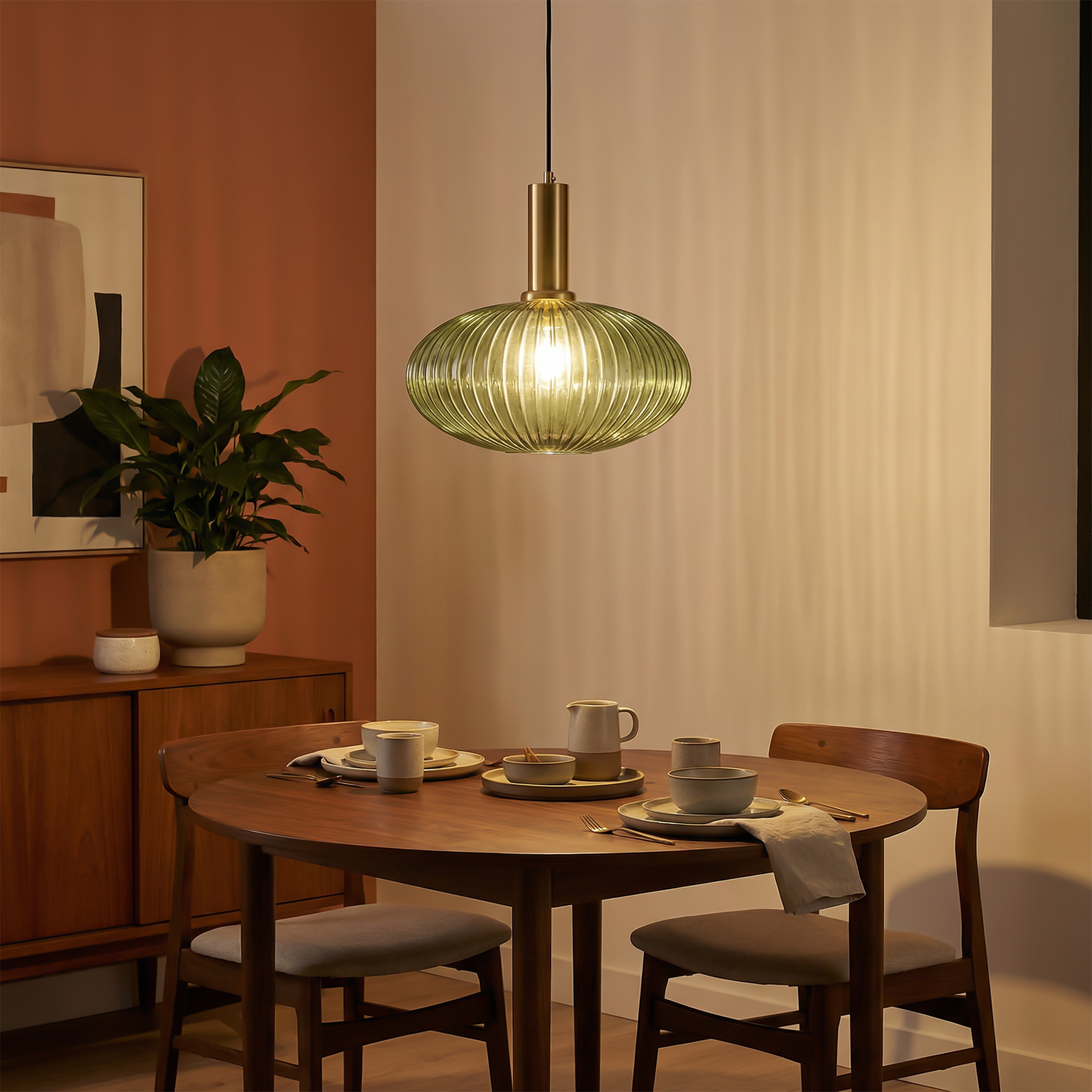 Nordic Rookglas Hanglamp voor Eetkamer – Verany