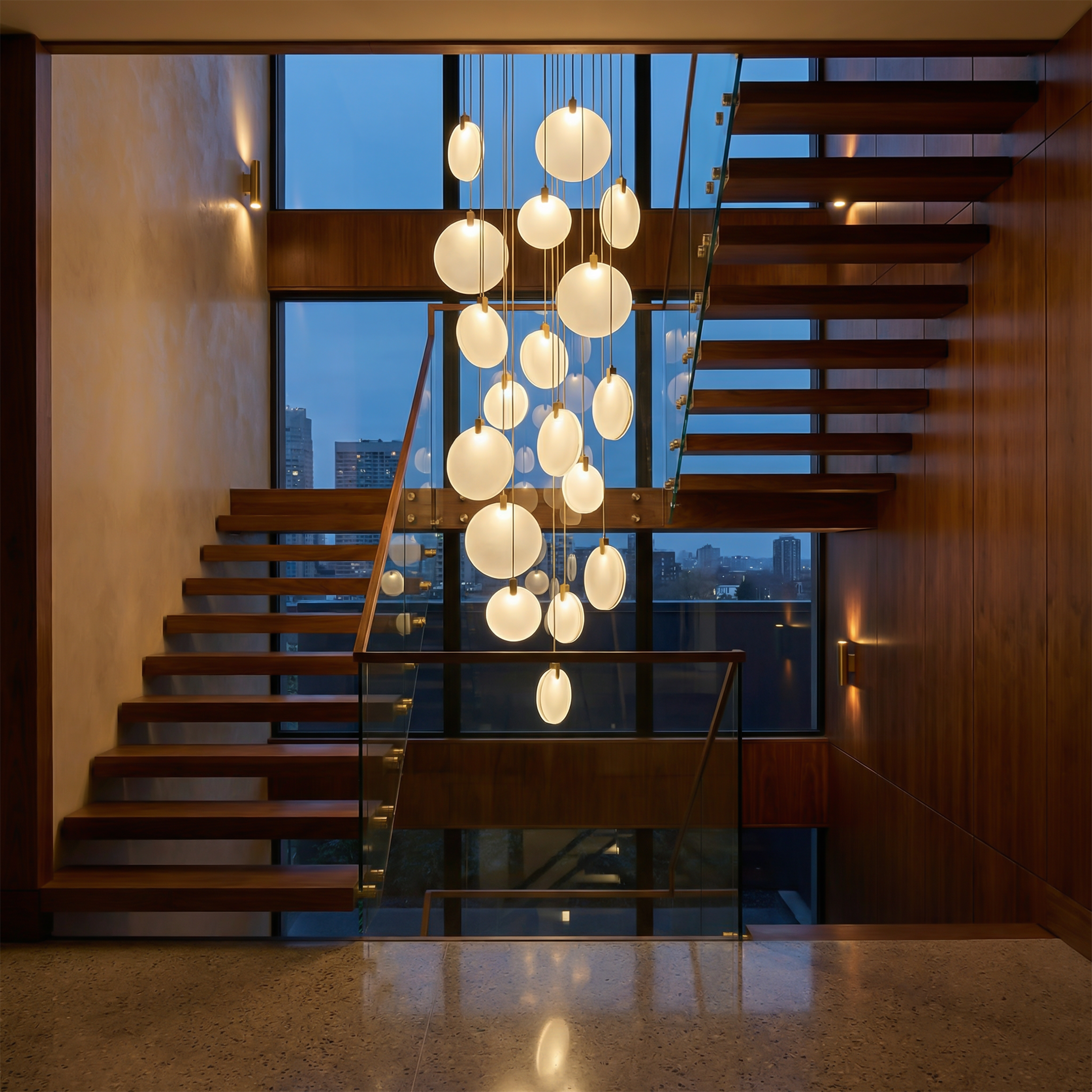 Moderne LED Hanglamp in Acryl voor Woonkamer – Thaliona