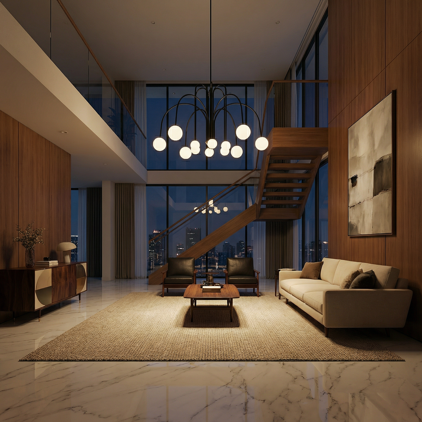 Luxe Kroonluchter Sculptuur Element Mediterraan Stil – Forgiato