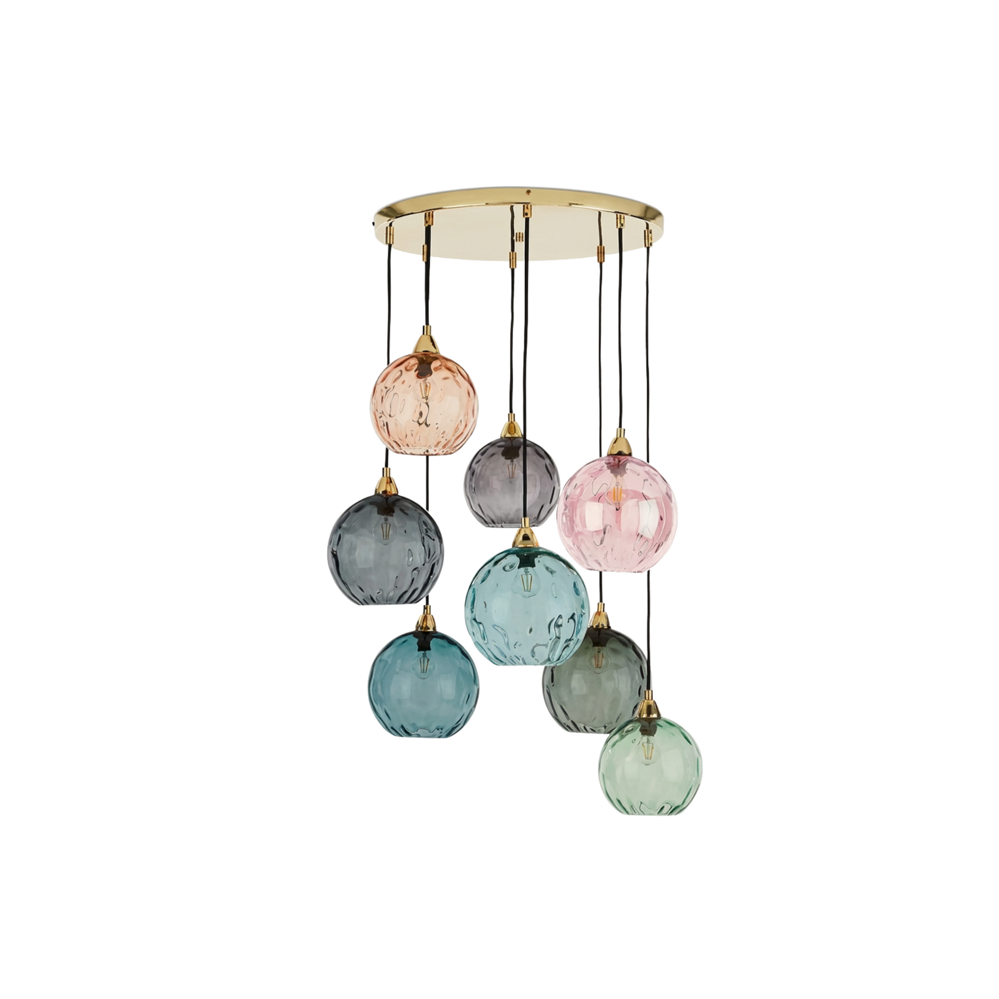 Colored Glass Suspension Joyful and Modern Ambiance – Célestro