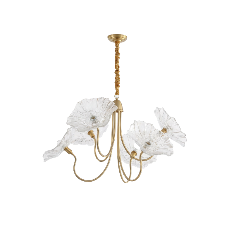 Lustre nordique moderne en chrome poli pour salle à manger – Navélice