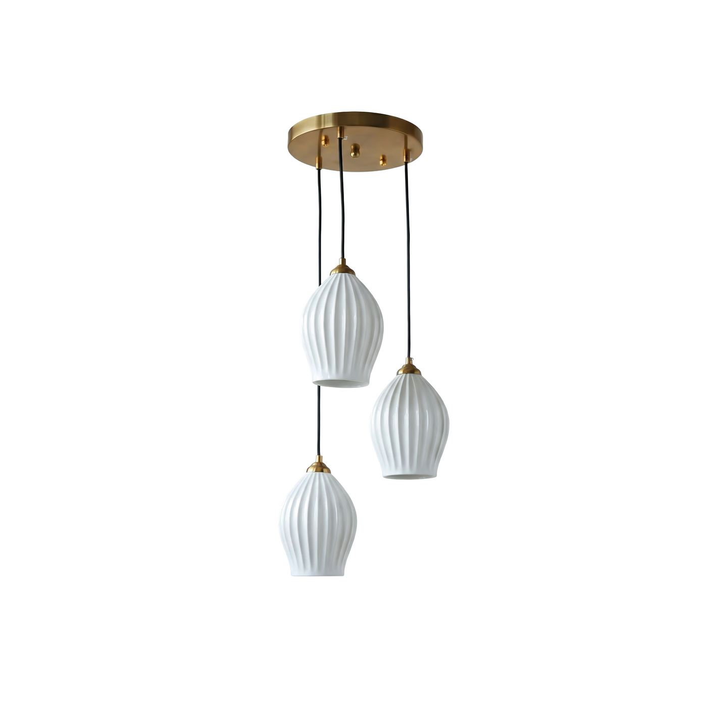 Suspension en céramique nervurée pour salle à manger – Estellion