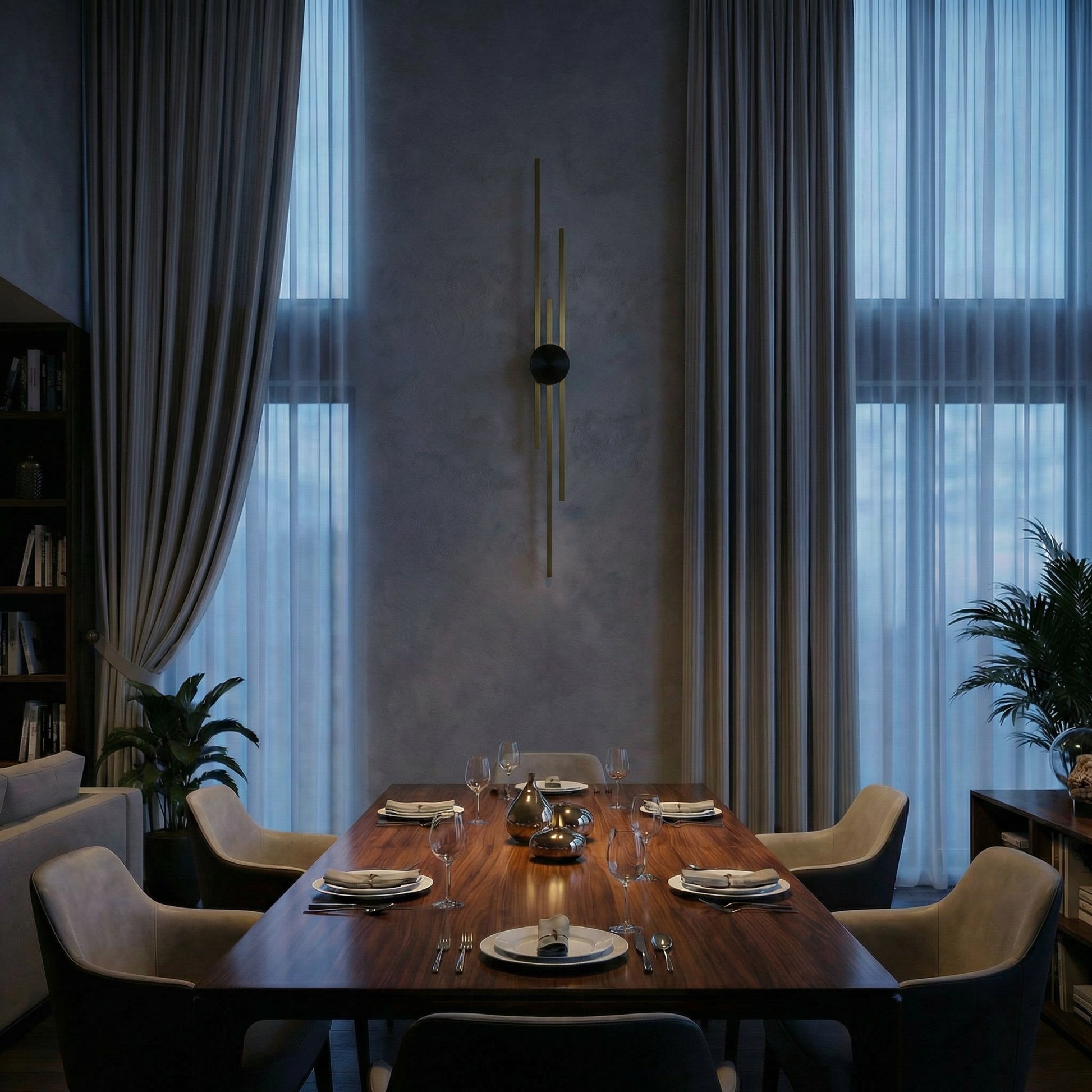 Wall Light Linear Orbite ambient view | Luxarmonie