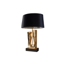 Visual Comfort Lamp, Gold Finish & Elegant and Sculptural Black – Stellan