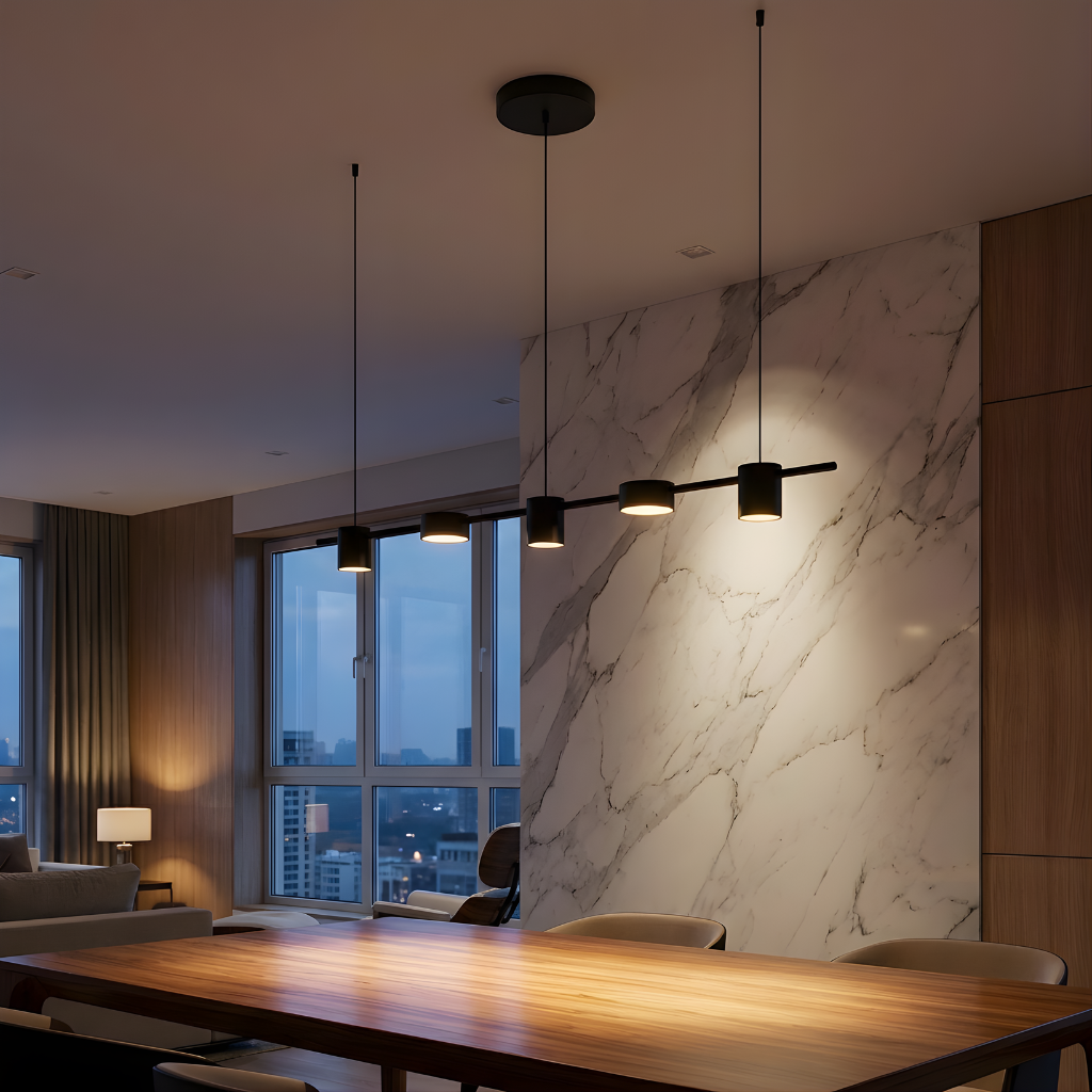 Metaal goud zwart lichtsfeer hanglamp – Moderato