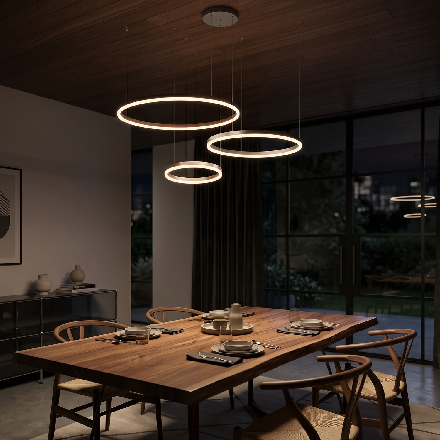 Suspension Modulable Éclairage Raffiné et Moderne – Mirena