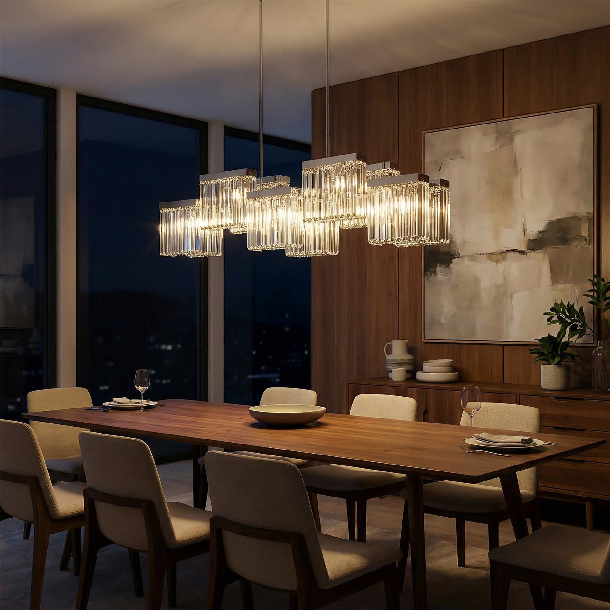 Hanglamp Kristal Modern E14 voor Eetkamer – Crystarène