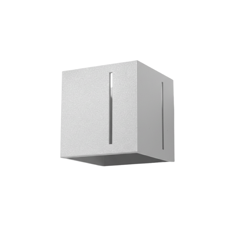 Wandapplicatie aluminium grijs modern – Model Nerion