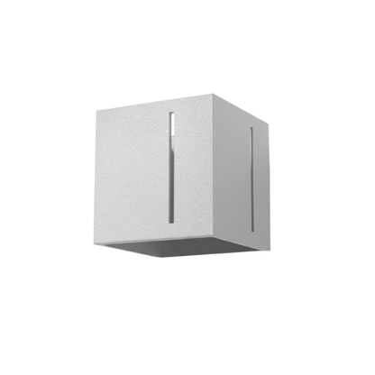 Wandapplicatie aluminium grijs modern – Model Nerion