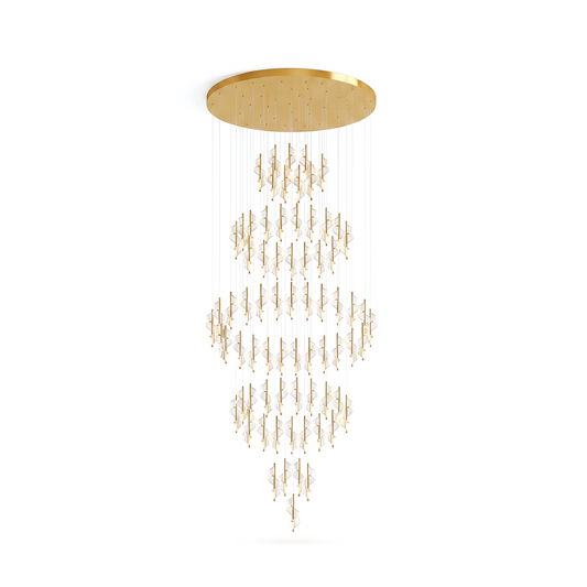 Lustre en spirale moderne pour villa et salon – Spirélite