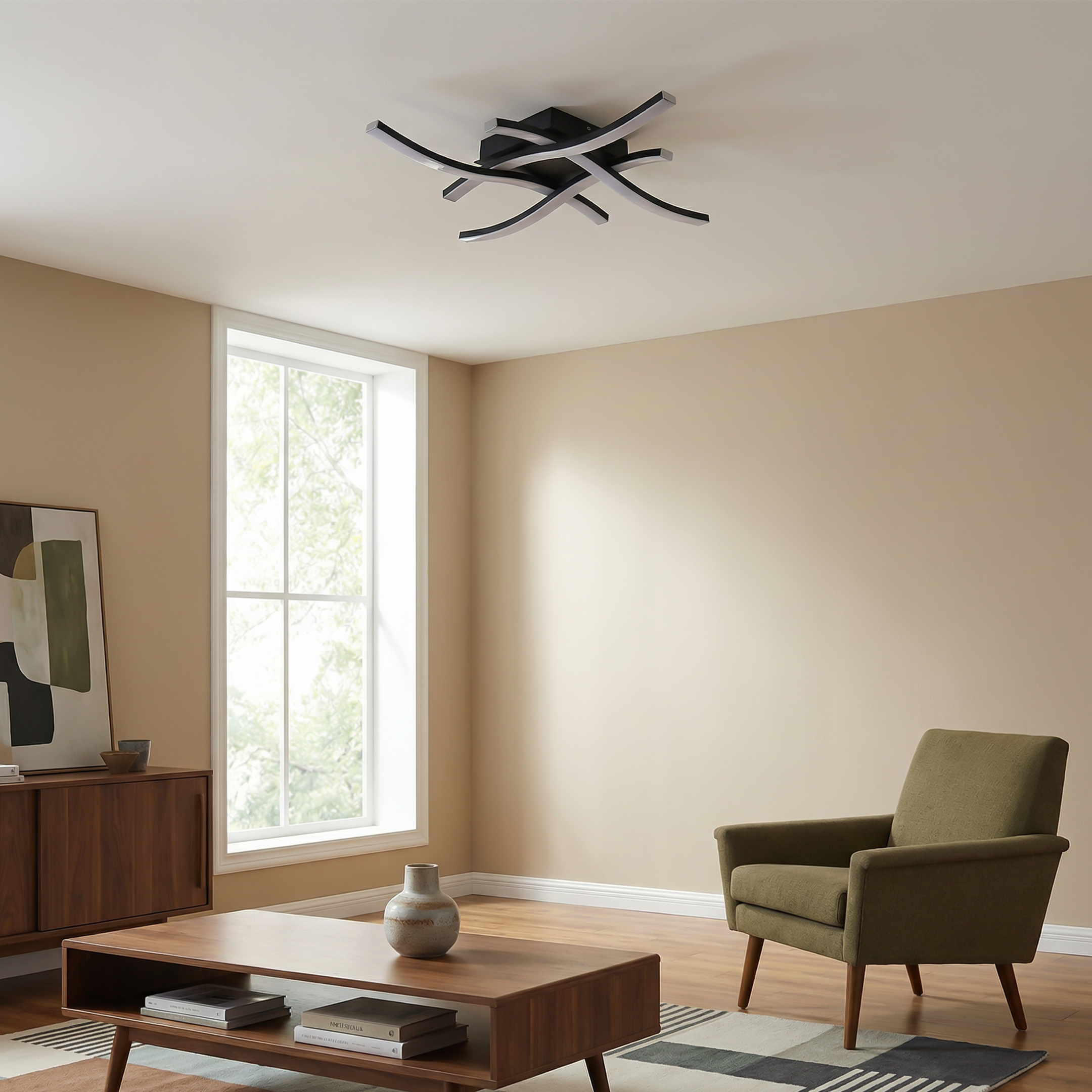 Plafondlamp elegante afwerking en duurzame robuustheid voor uw huis – Zylo