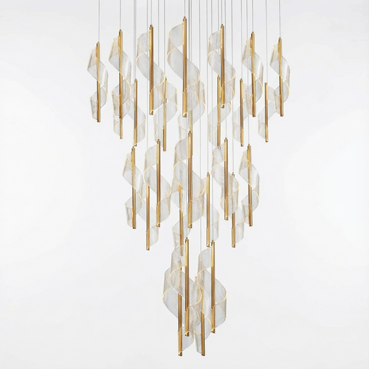 Moderne spiraalhanglamp voor villa en woonkamer – Spirélite