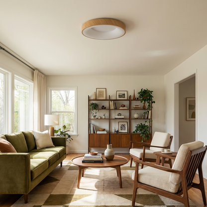 Ronde LED plafondlamp in metaal voor woonkamer – Ciraluxi