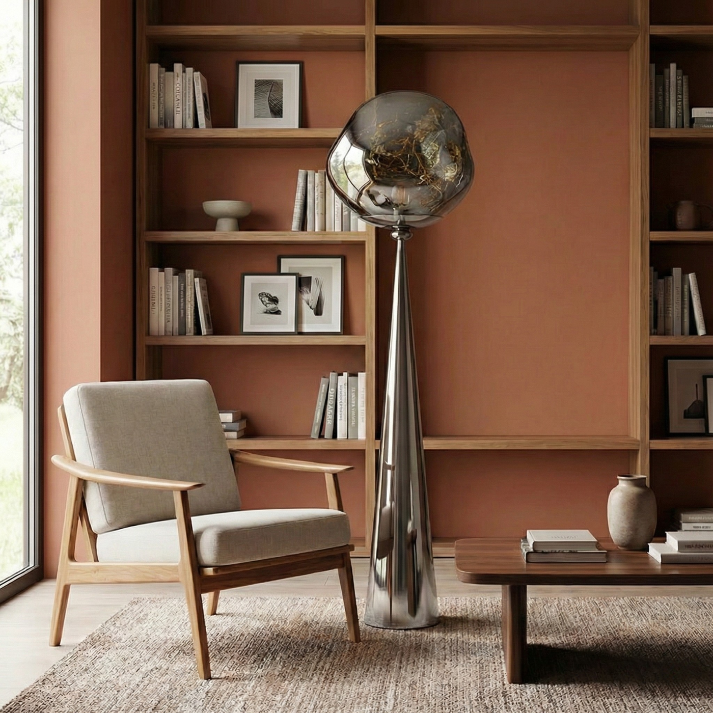 Lampadaire Décoratif Boule en Lave Style Moderne Détente – Lava