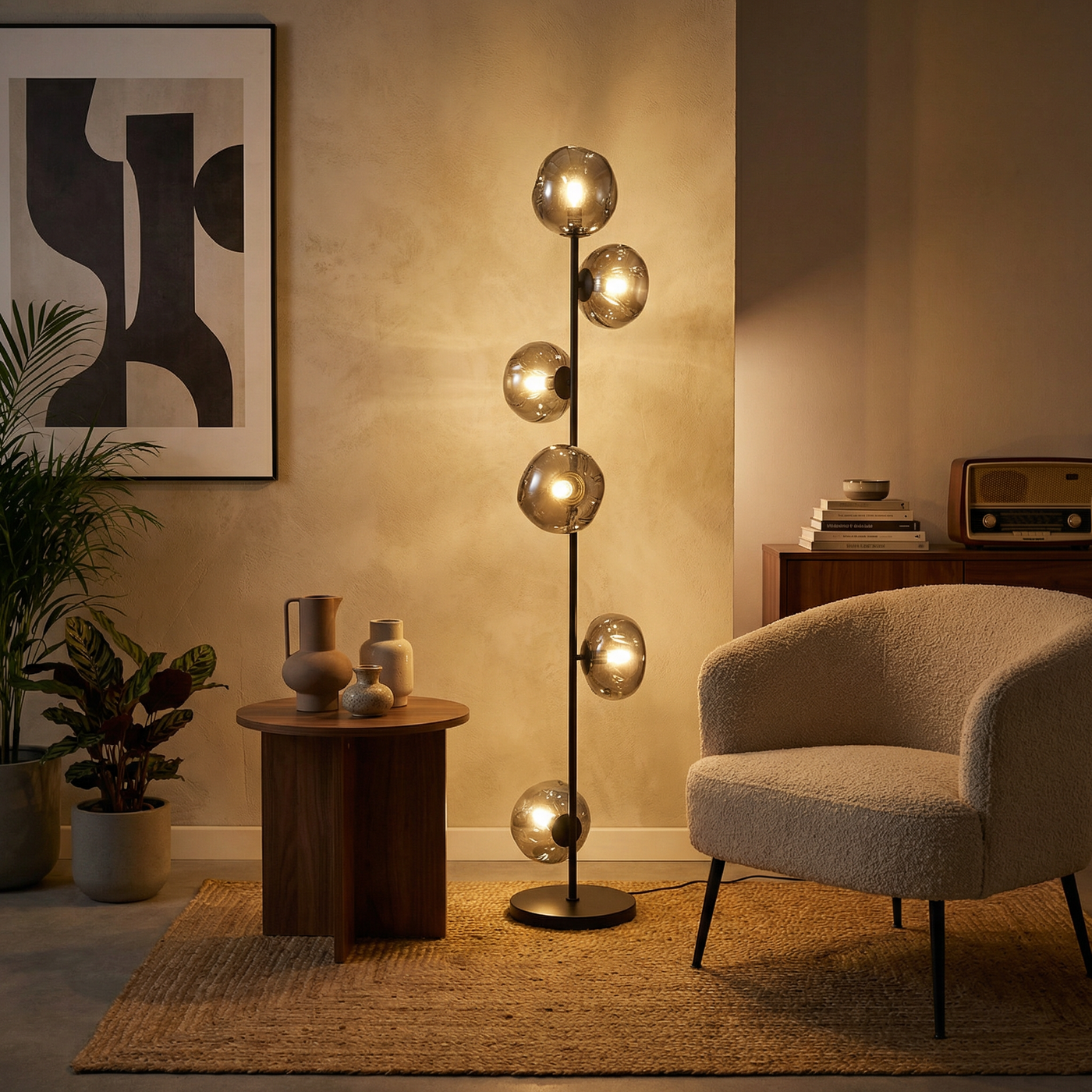 Lampadaire Chic Ambiance Apaisante Intérieur Contemporain – Lushia