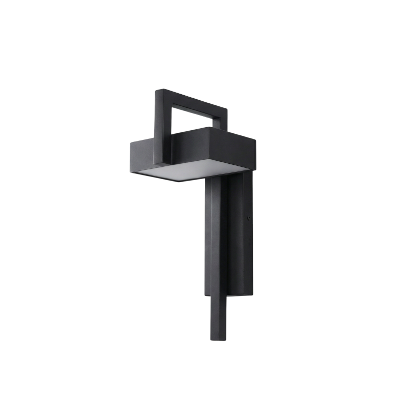 LED Wandlamp Zwart Staal voor Buiten – Armonéus