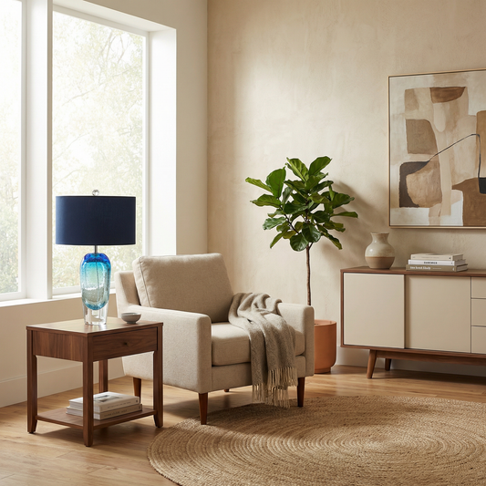 Gekleurde Lamp met Verfijnd Ontwerp en Warme Ambiance – Brezza