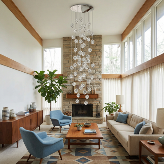 Lustre Crysélio vue ambiance | Luxarmonie