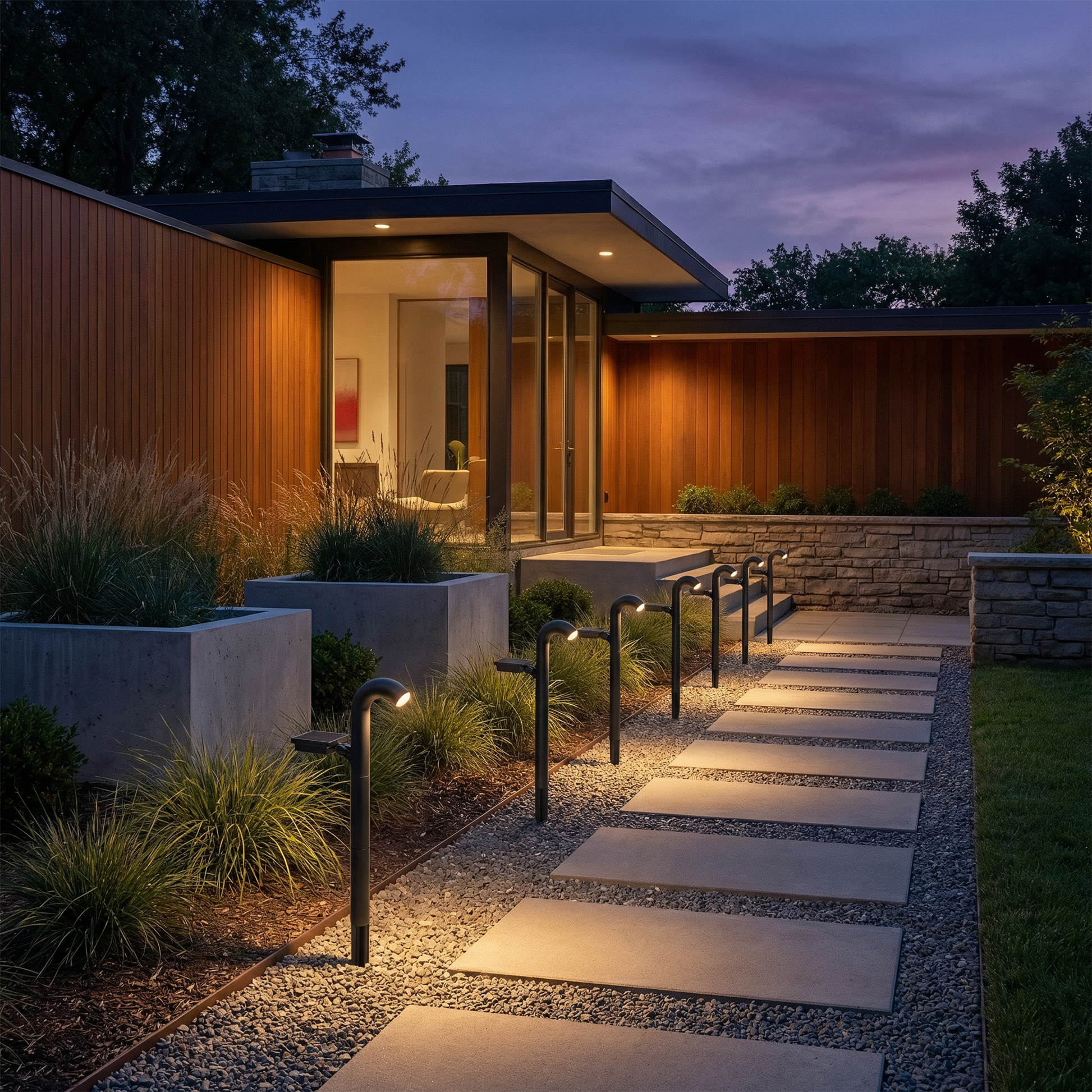 Hedendaagse zonne-buitenprojector in ABS – Soléclate