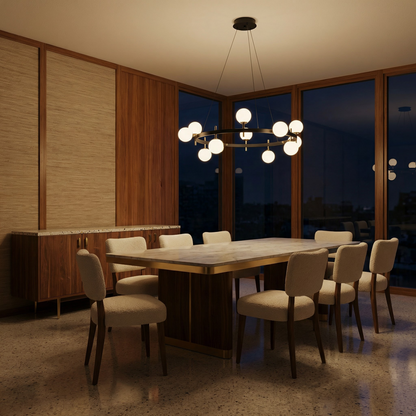 Eigentijdse Kroonluchter Gesneden Glas Elegant Design Licht 3000K – Ophéa