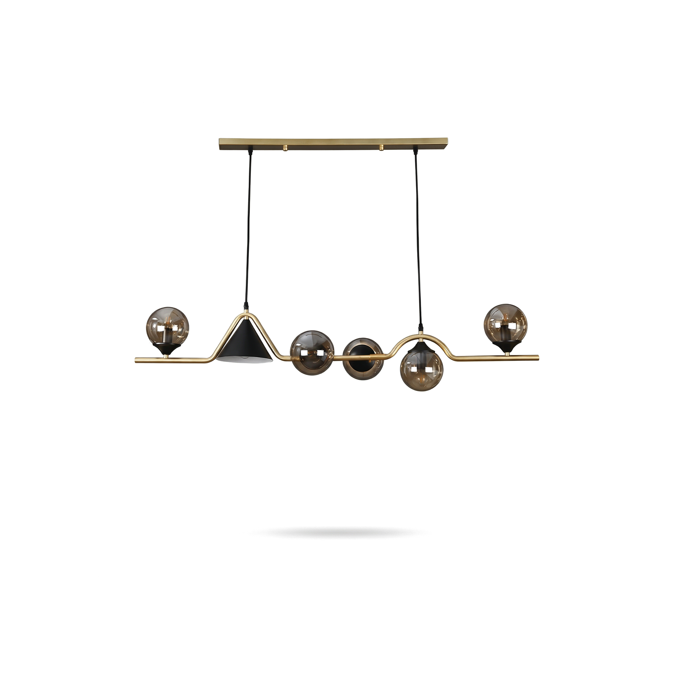 Plafondlamp Glas Metaal LED Modern – Stalio