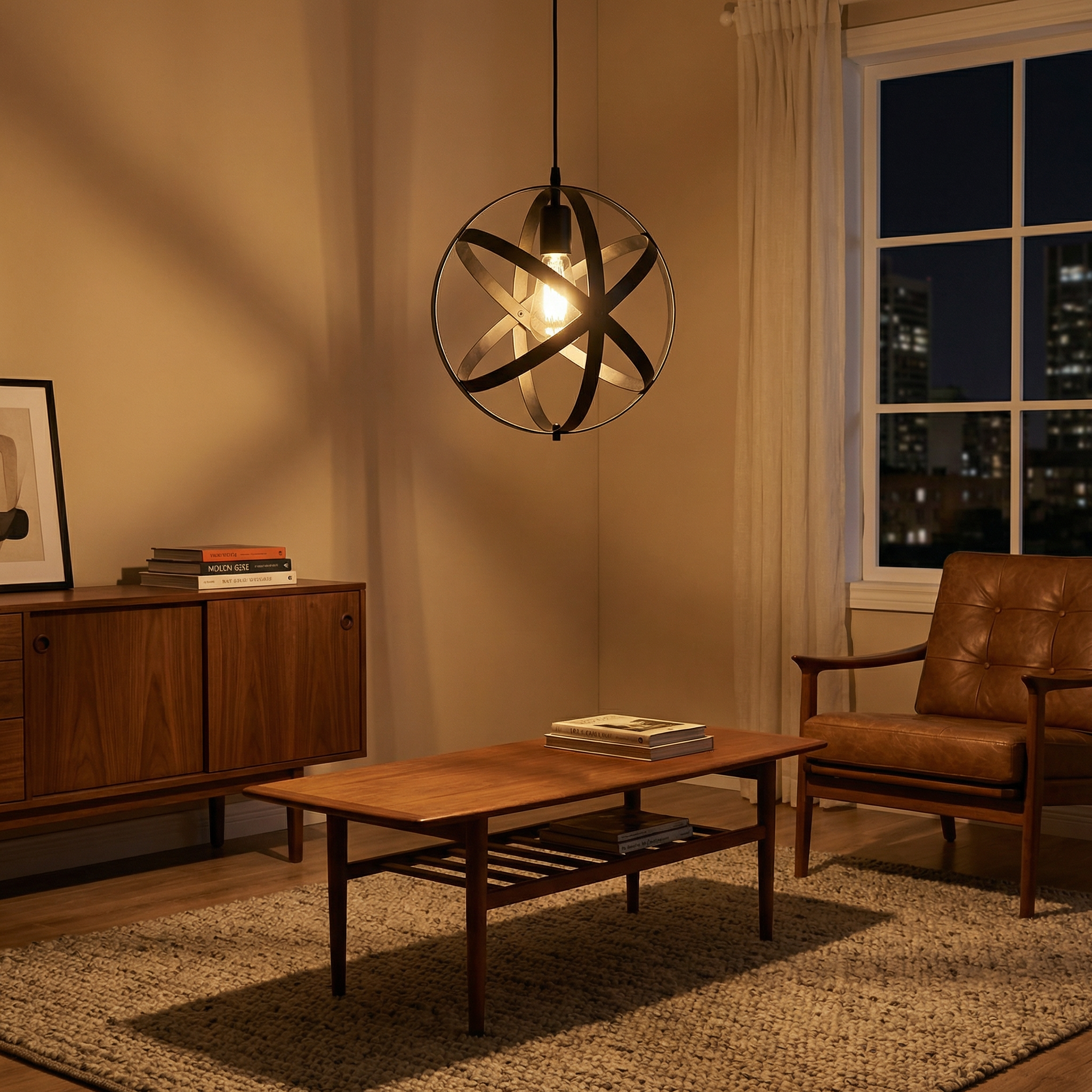 Retro Hanglamp Lantaarnstijl Intieme Verspreiding – Crépusculaire