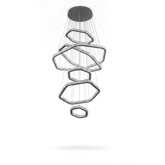 Lustre Cristal Moderne pour Salon – Crysta