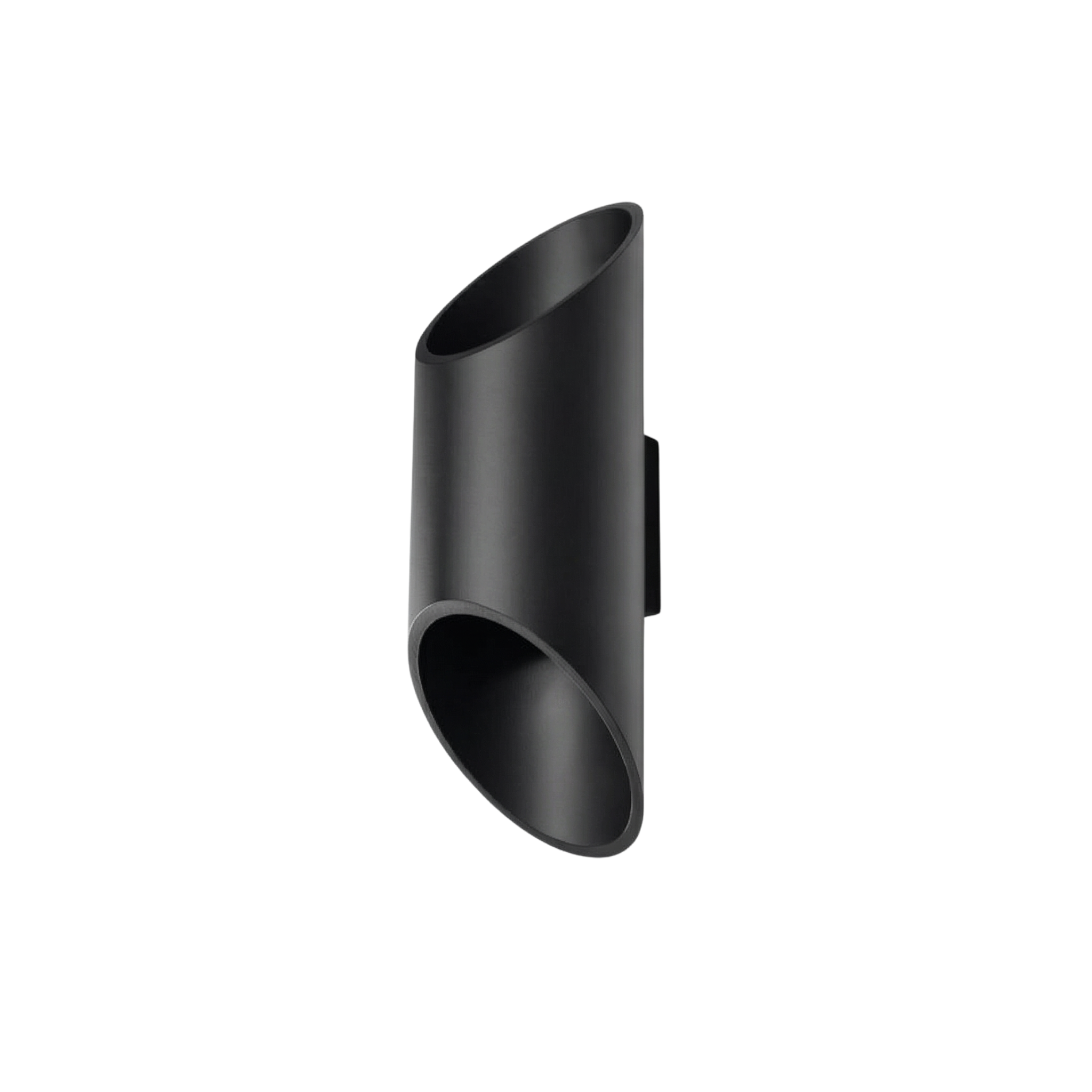 Moderne Zwarte Aluminium Wandlamp – Modèle Neralia
