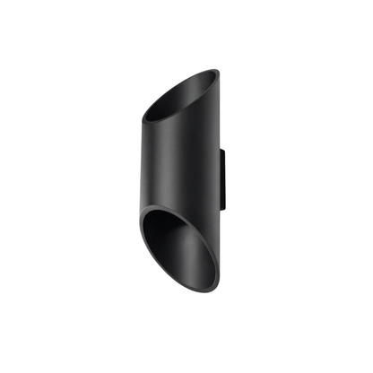 Moderne Zwarte Aluminium Wandlamp – Modèle Neralia