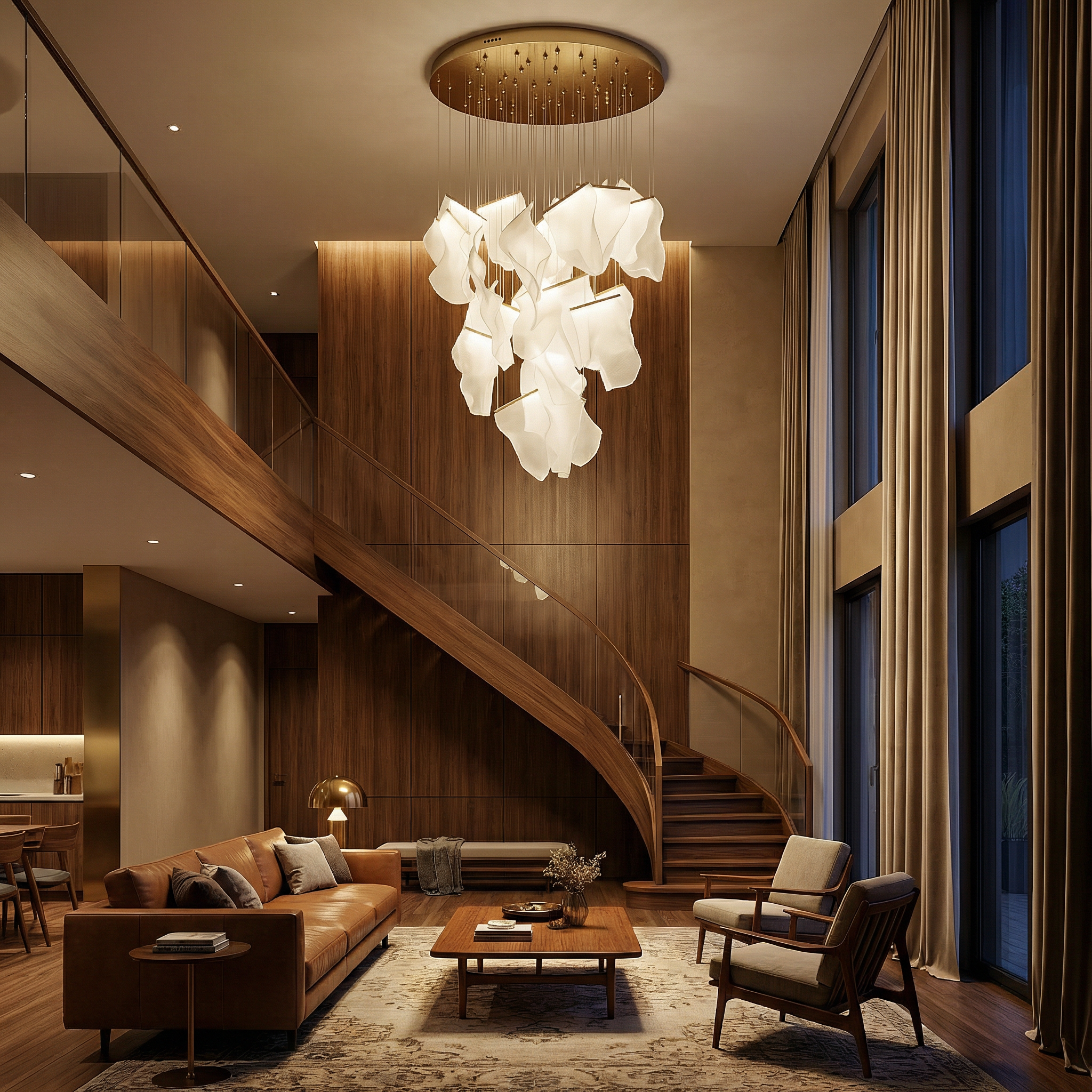 Prestigeplafondlicht Monumentale Vorm Weelderig Design – Colossal