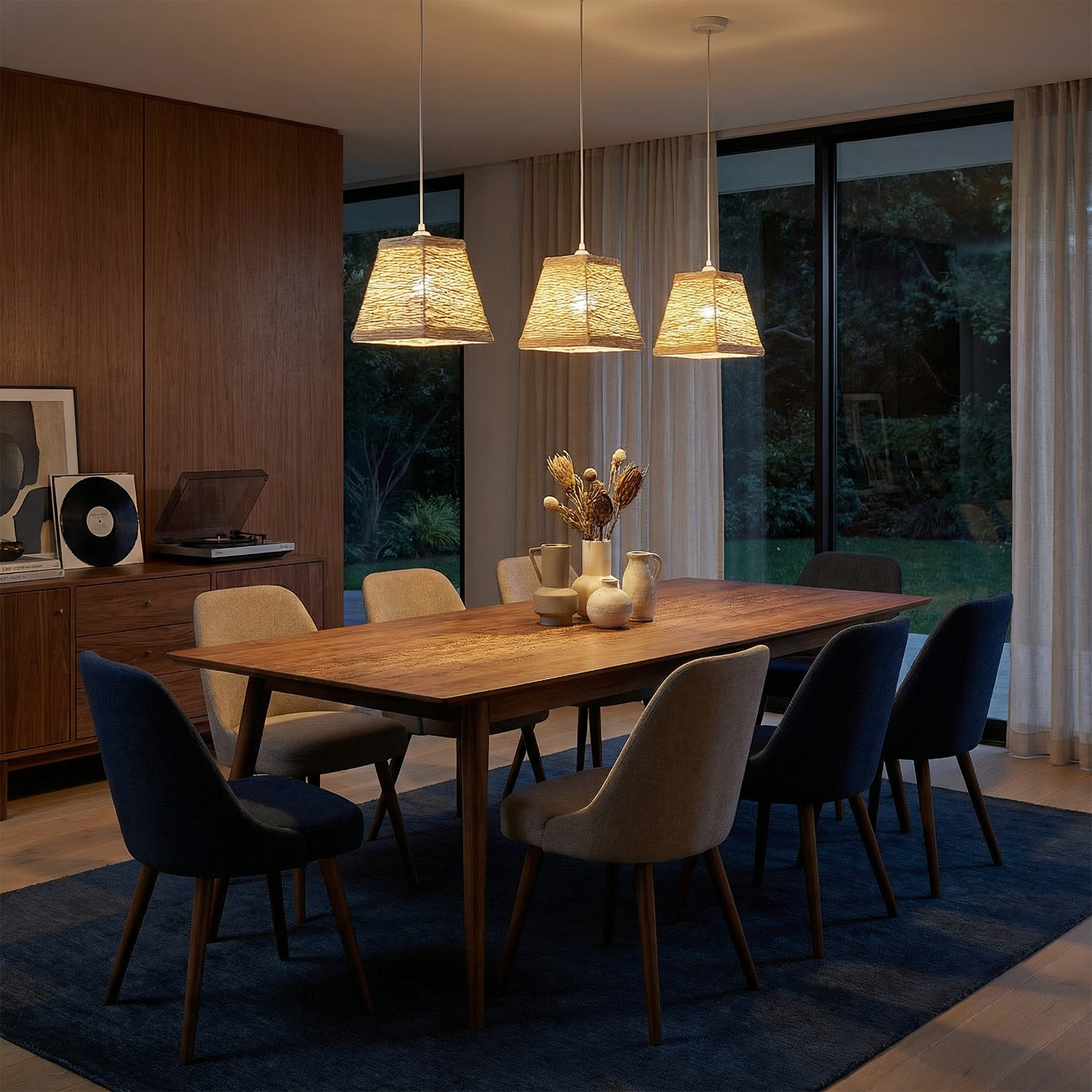 Noordische Kunsthanglamp in Rotan voor Kinderkamer – Serenova