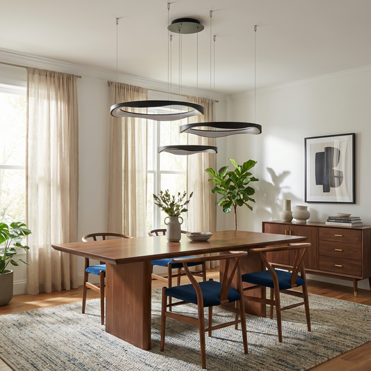 Modern Geometrische Plafondlamp Fijne Structuur & Rustgevende Halo – Stratus