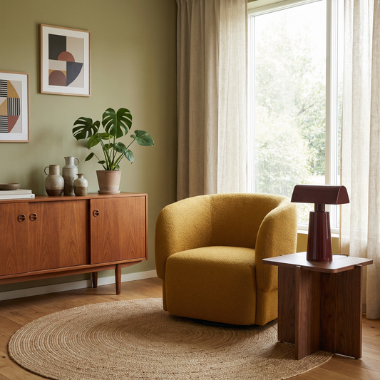 Draagbare minimalistische tafellampe met delicate aanvoeling – Alumina