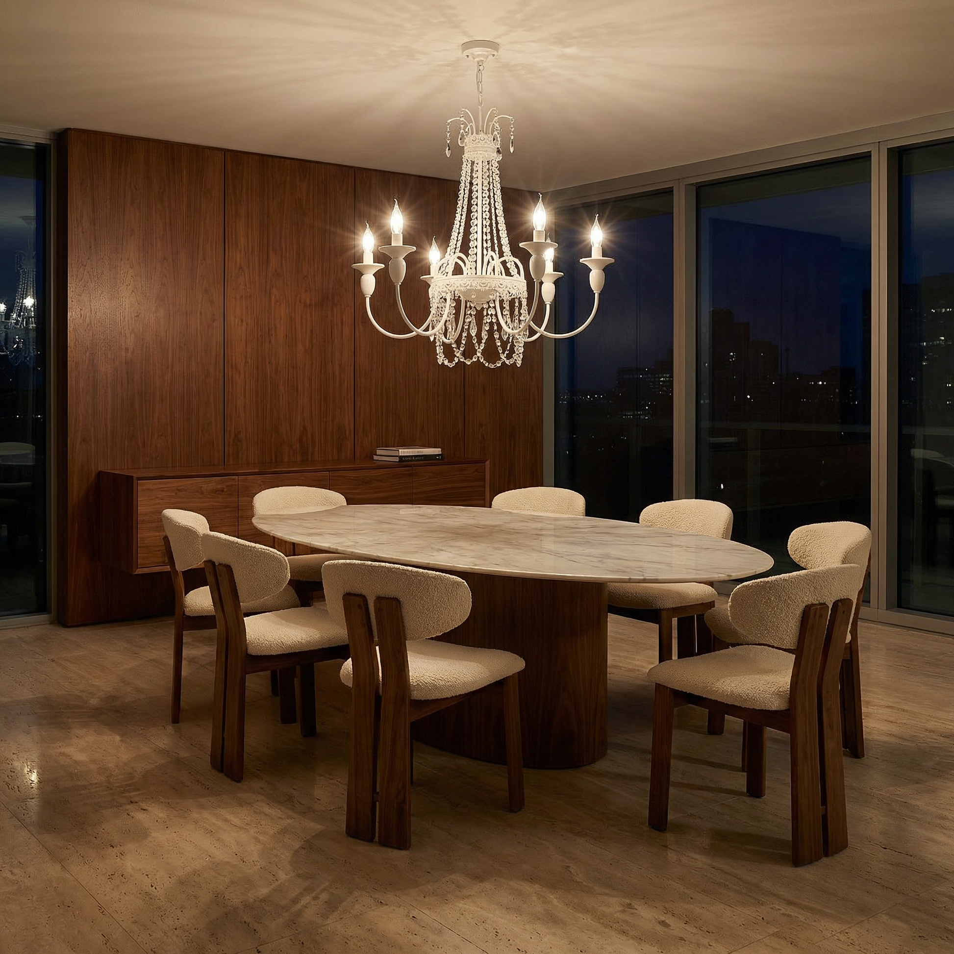 Eigentijdse Kroonluchter Zorgvuldige Afwerking Prestige Sfeer – Aléa