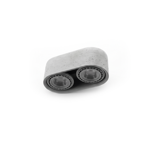 Plafonnier béton gris minimaliste – modèle Varelios