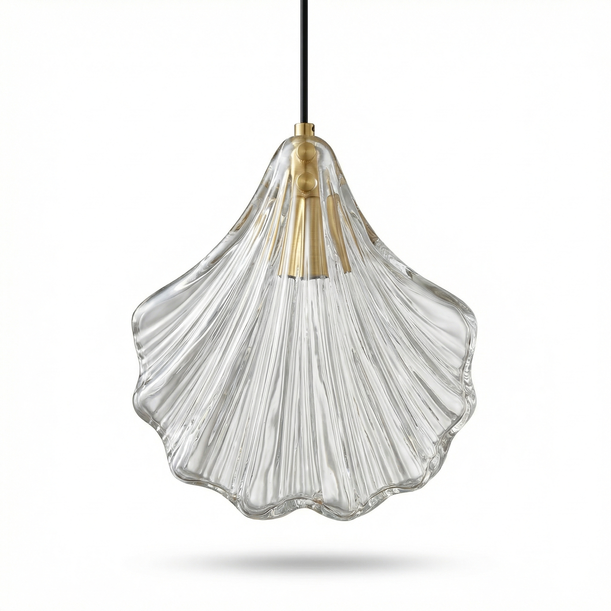 Modern glas- en metalen hanglamp voor slaapkamer – Orneli