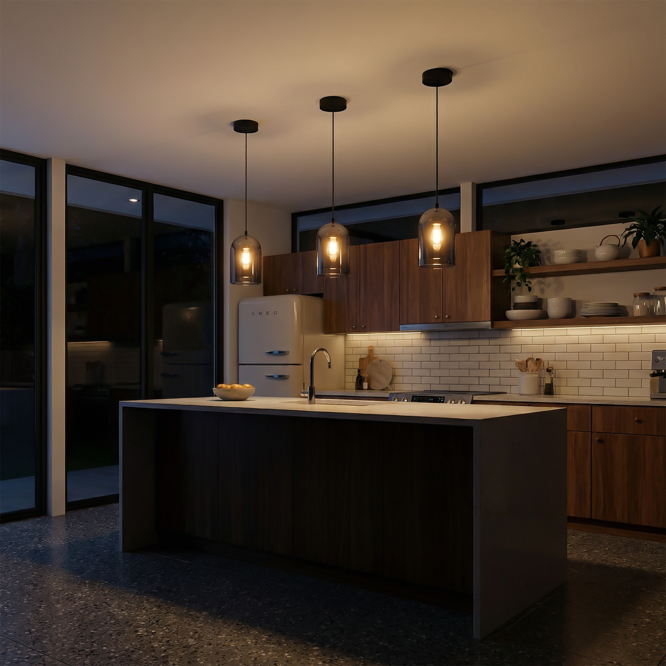 Duurzame plafondlamp met inbegrepen metaalhalogeenarmatuur – Ovale