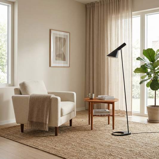 Minimalistische designvloerlamp met volledige veelzijdigheid – Moderna