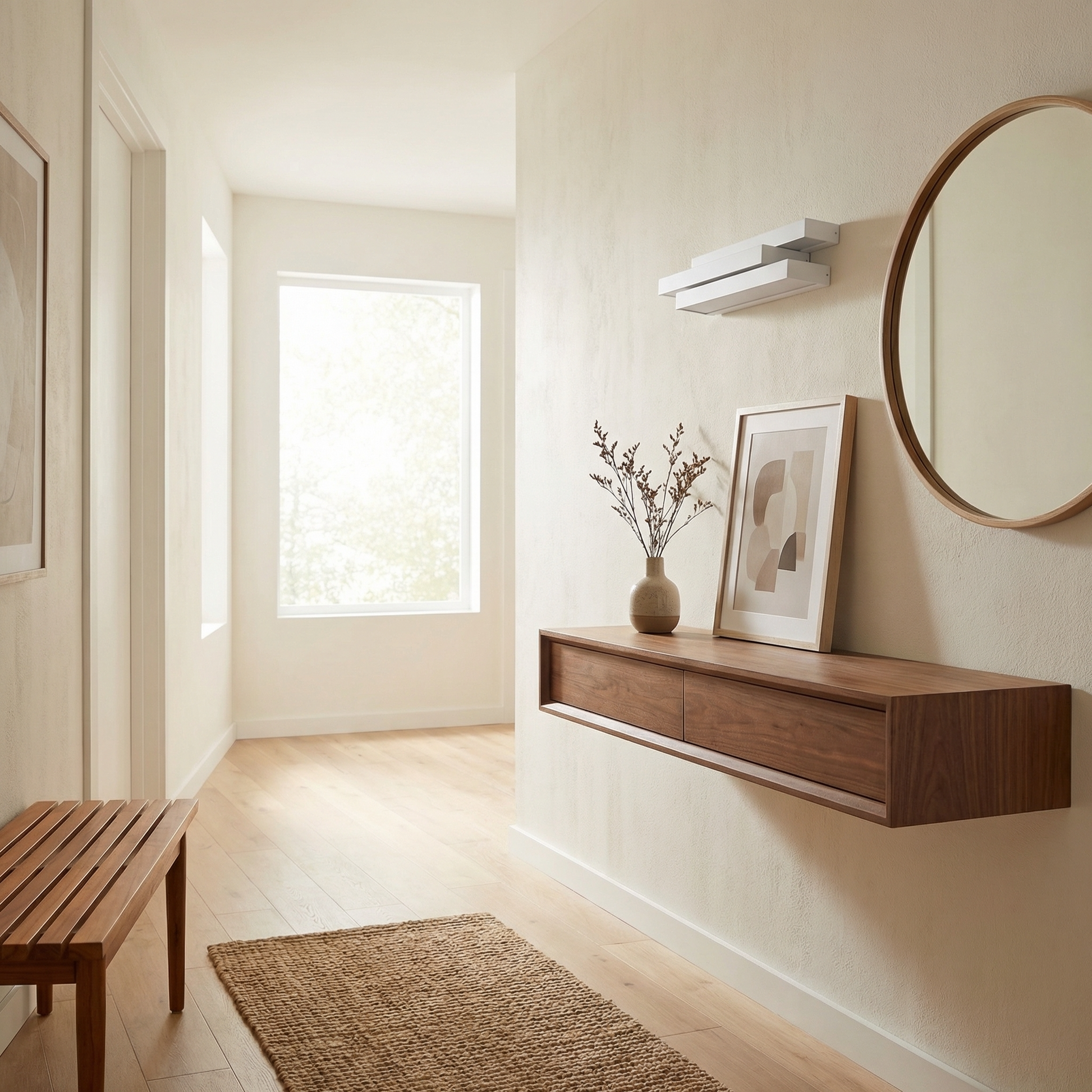 Applique murale blanche design moderne – Modèle Asterion